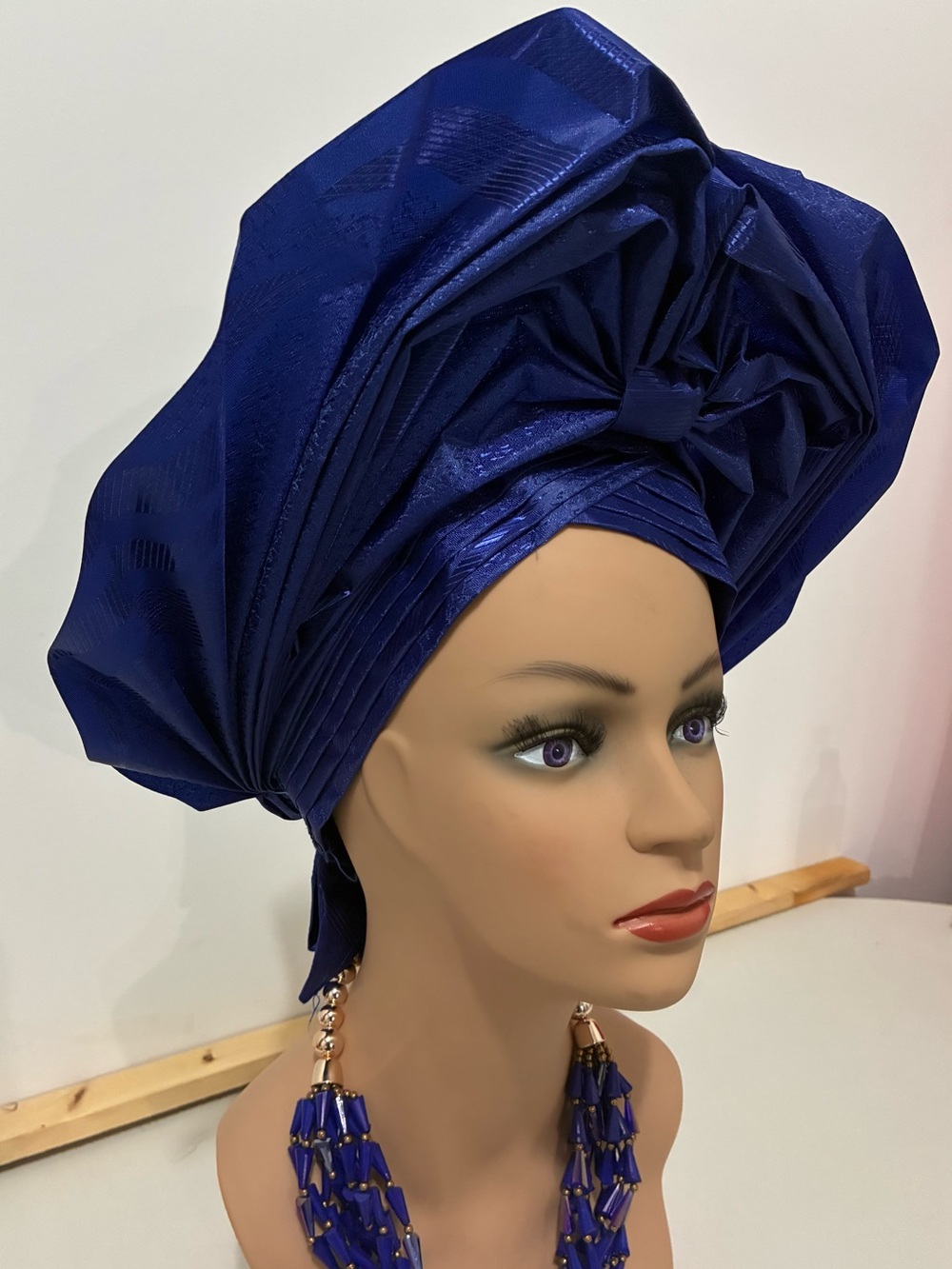 African sego auto gele headwrap headwear headdress head turban hat